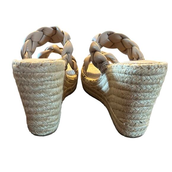 Kenneth Cole Olivia Braid Slip On Espadrille Wedge Platform  Sandals NEW 10 - Picture 5 of 11